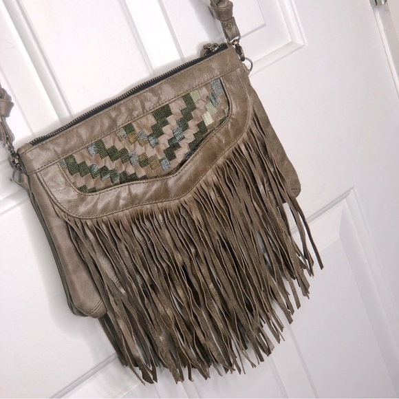 Cleobella Handbags - Cleobella Zula Crossbody Fringe Clutch